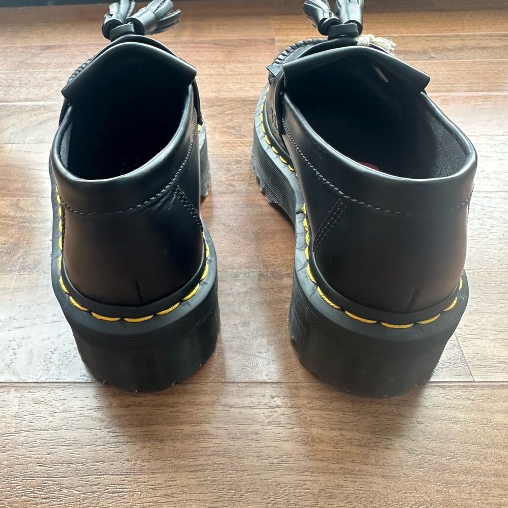 NWT Dr. Martens Black Tassel Platform Loafers - Picture 9 of 10